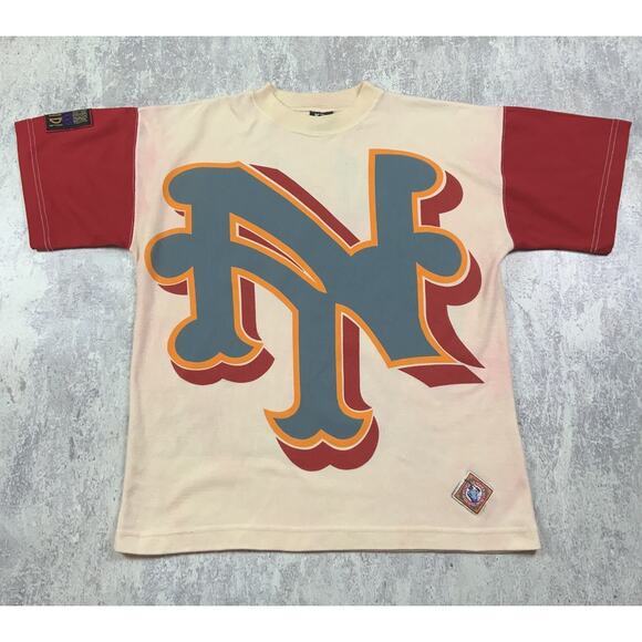 Vintage Underground Railroad New York Cubans Shirt Men Medium Beige Negro League - Picture 1 of 14